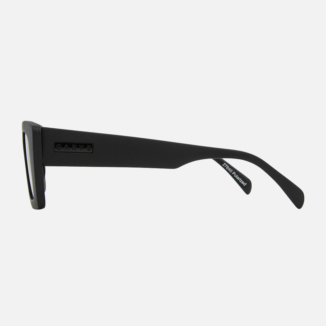 Ziggy - Matt Black Green Polarized Lens