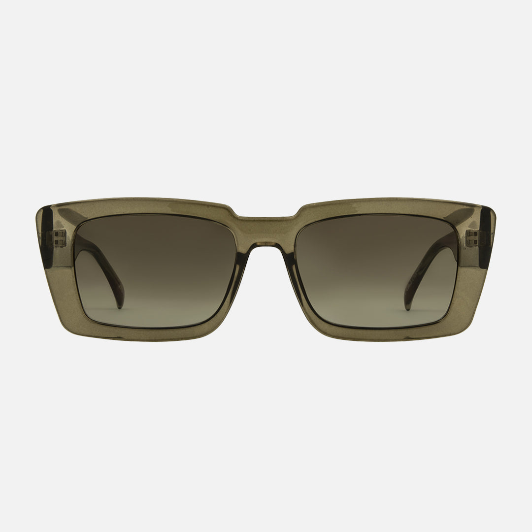 Ziggy - Crystal Olive Leaf Brown Gradient Lens