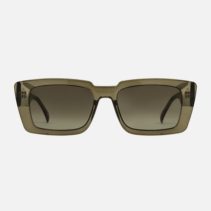 Ziggy - Crystal Olive Leaf Brown Gradient Lens