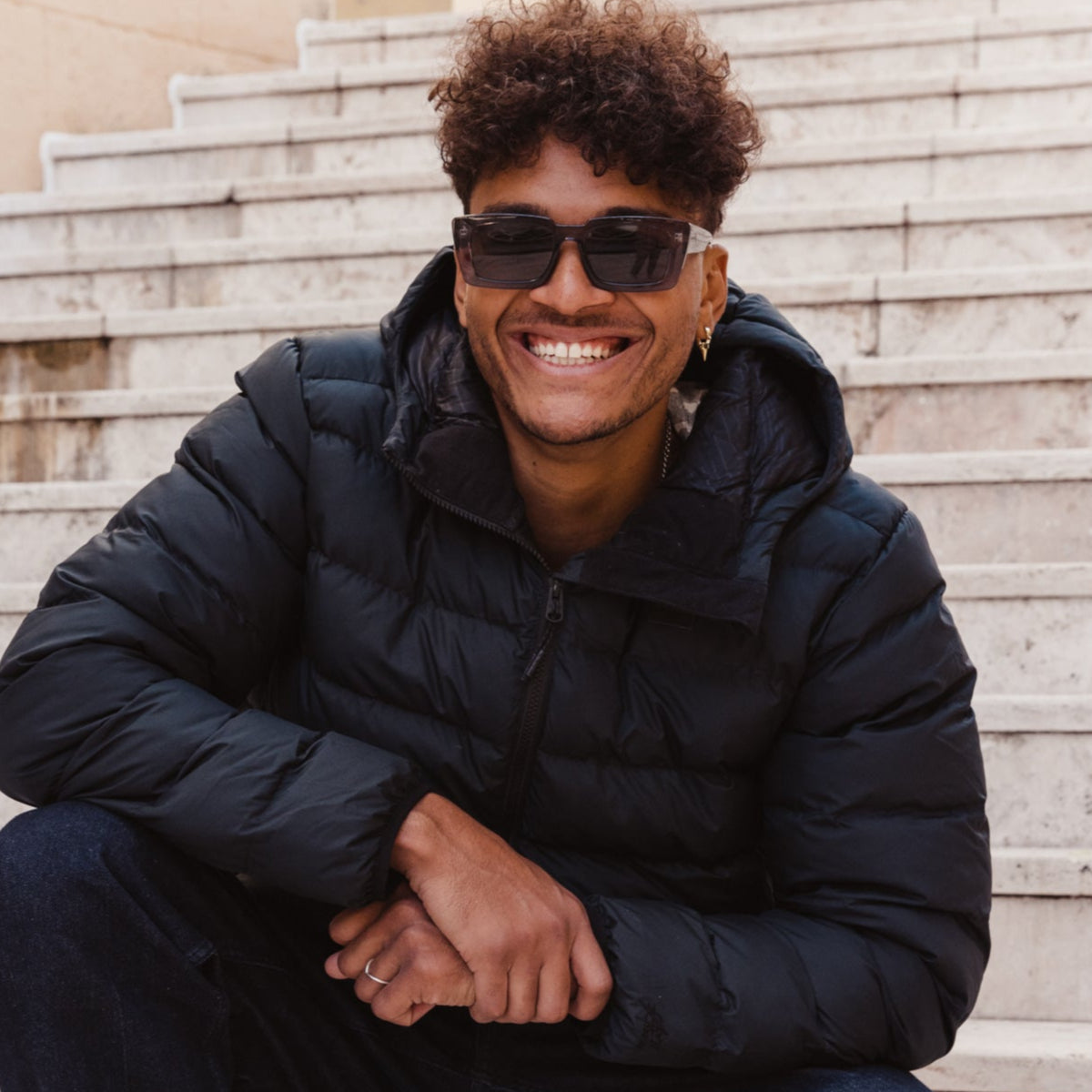 Ziggy - Crystal Charcoal Frame Gray Injected Polarized Lens