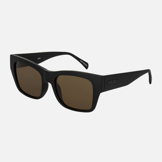 Zeus - Matte Black Frame Bronze Injected Polarized Lens