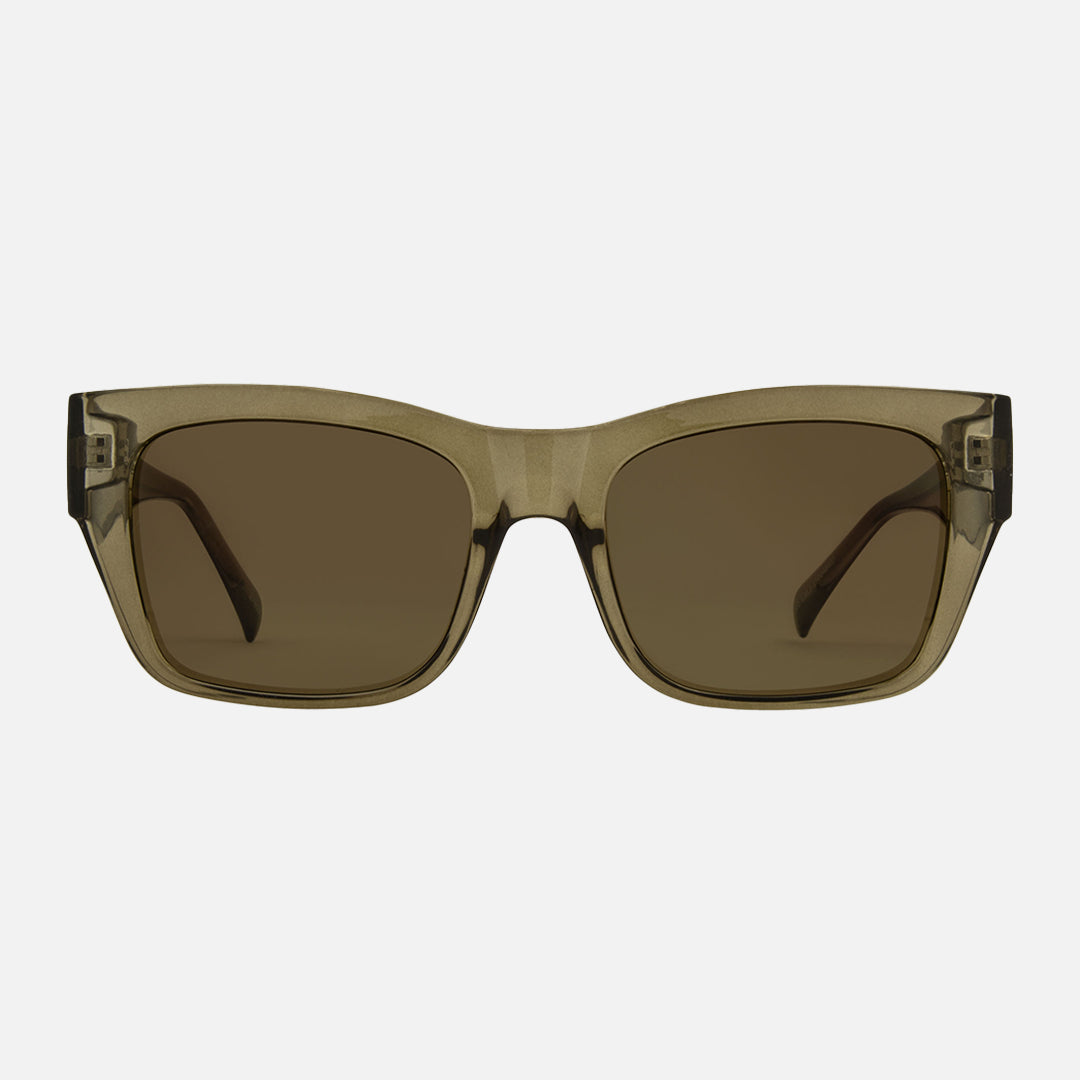 Zeus - Gloss Crystal Frame Olive Leaf Brown Lens