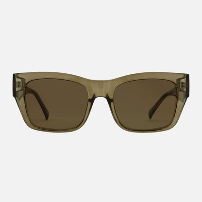 Zeus - Gloss Crystal Frame Olive Leaf Brown Lens