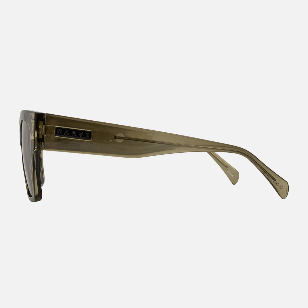 Zeus - Gloss Crystal Frame Olive Leaf Brown Lens