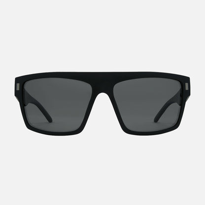 Wavey XL - Matte Black Frame Gray Injected Polarized Lens