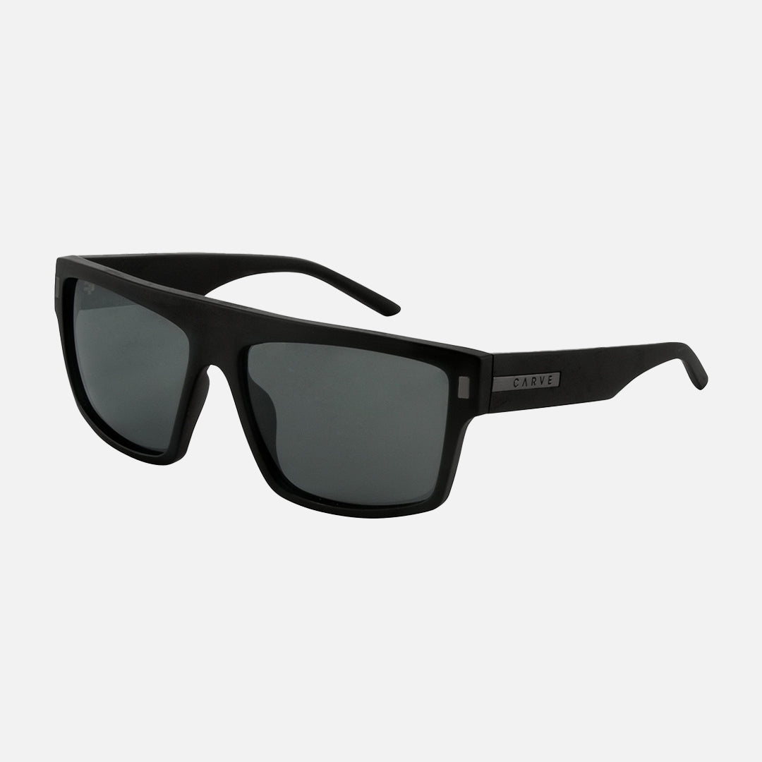 Wavey XL - Matte Black Frame Gray Injected Polarized Lens