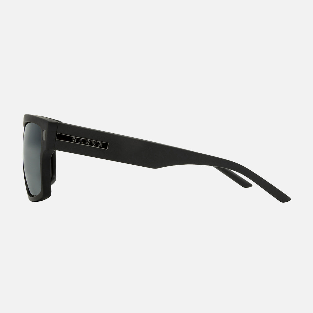 Wavey XL - Matte Black Frame Gray Injected Polarized Lens