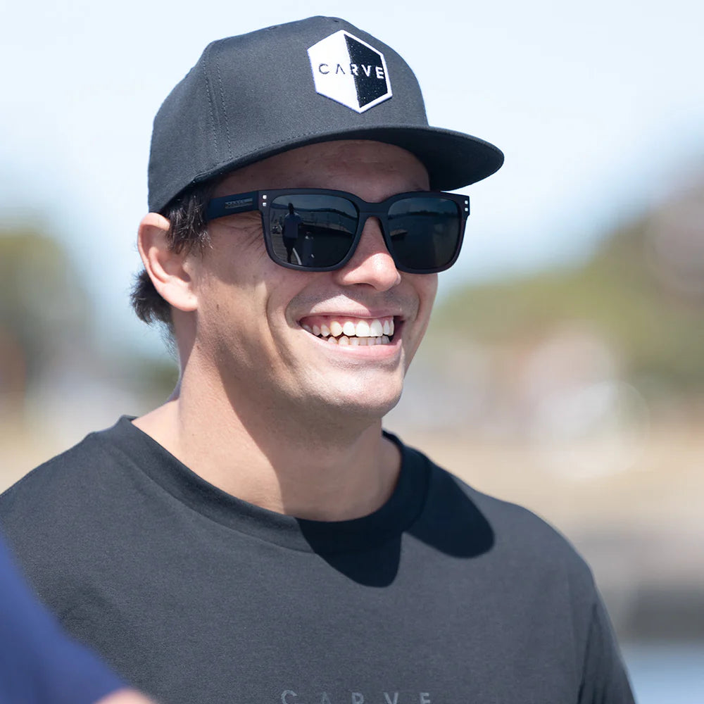 Rivals XL - Matte Black with Gray Polarized Lens