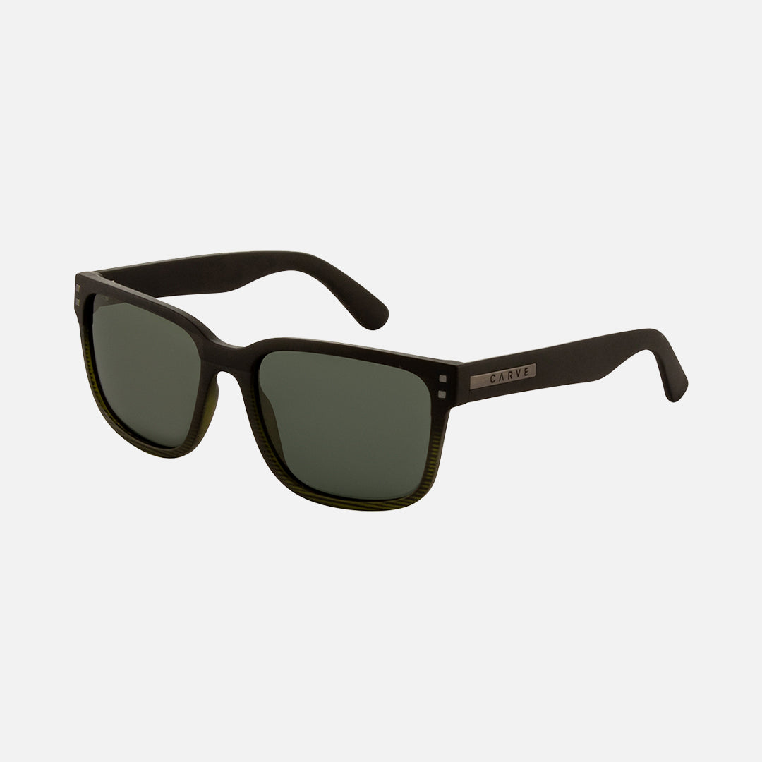 Rivals XL - Matte Black Olive Streak Frame Green Injected Polarized Lens