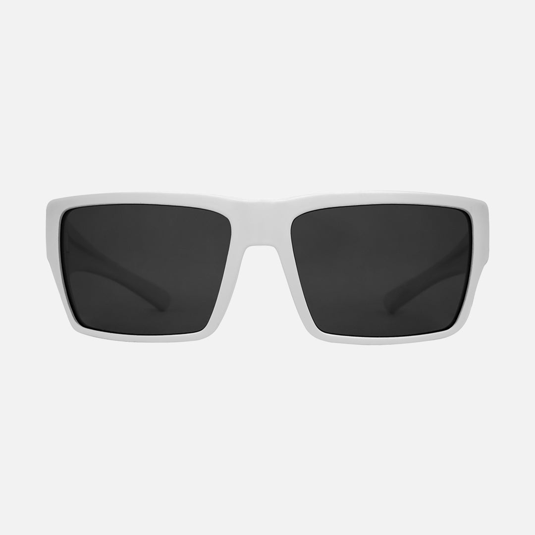 Sanada - Matte White Frame with Gray Lens