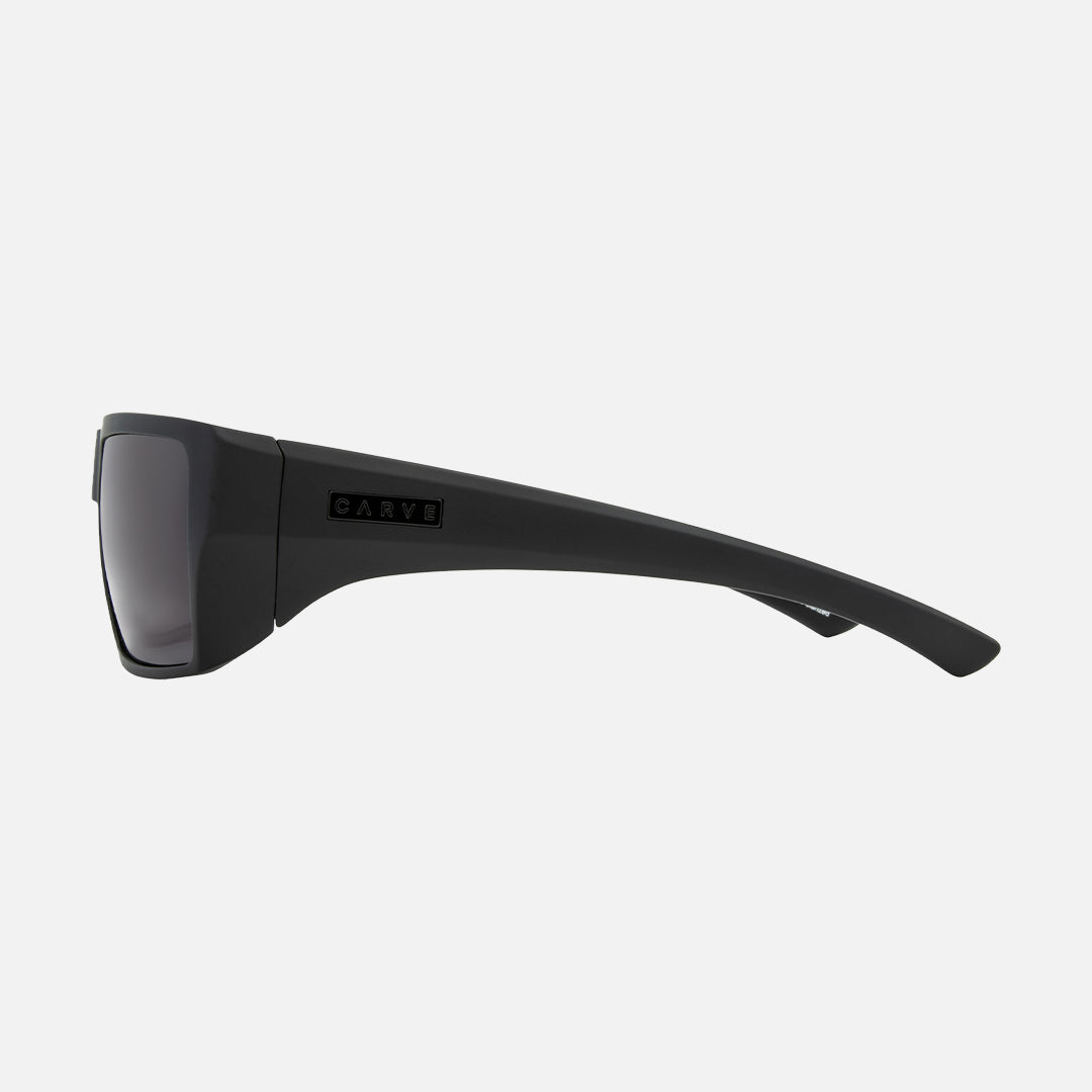 Sanada - Matte Black Frame Gray Injected Polarized Lens