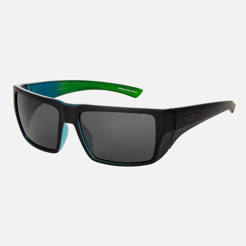 Sanada - Matte Black Frame with Gray Polarized Lens