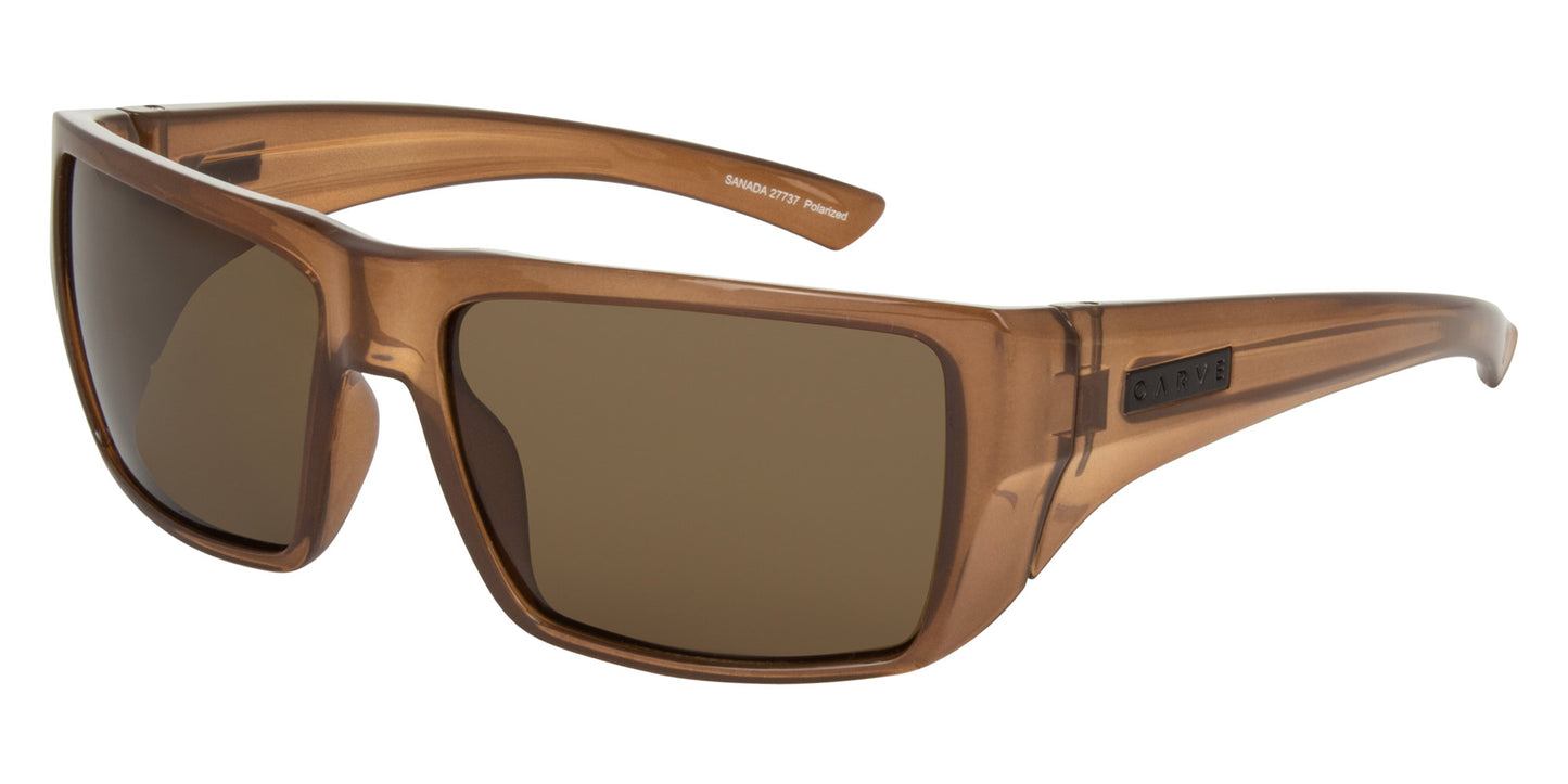 Sanada - Gloss Translucent Coffee Brown Injected Polarized Lens