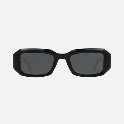 Asher - Gloss Black Frame White Grey Lens