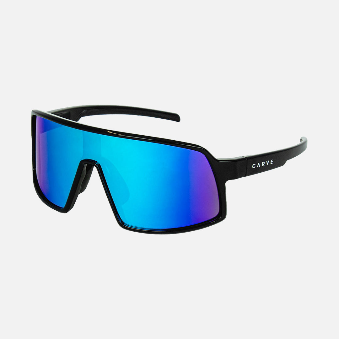 Sierra - Gloss Black Grey w/ Aqua Purple Iridium Lens