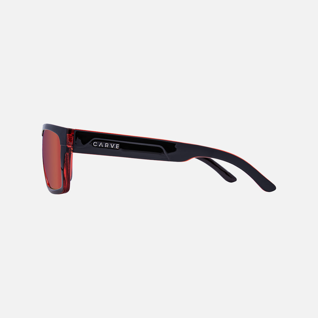 Volley - Gloss Black Frame Red Iridium Lens