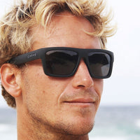 Volley - Matte Black Frame Grey Injected Polarized Lens