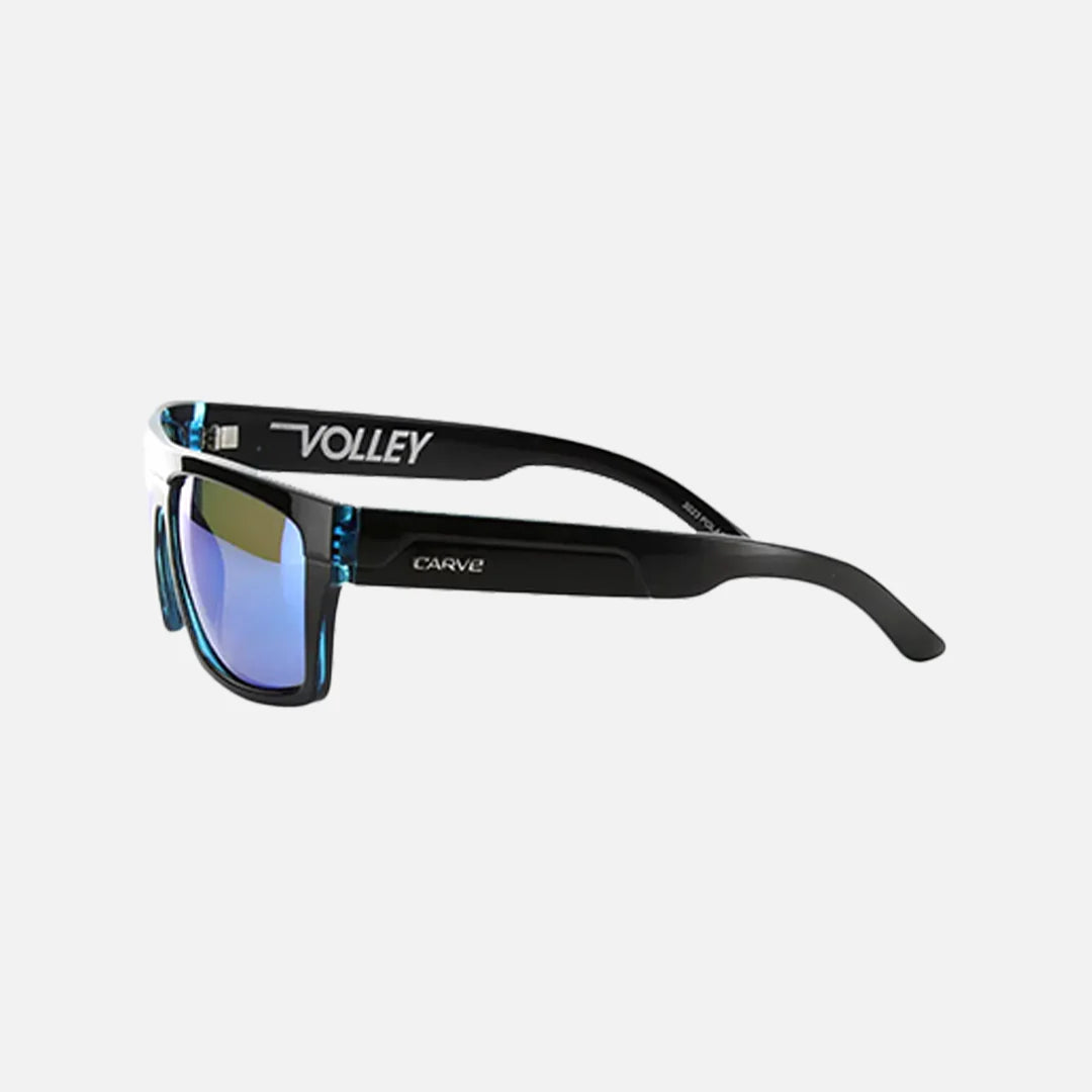 Volley - Gloss Black with Blue Injected Polarized Iridium Lens
