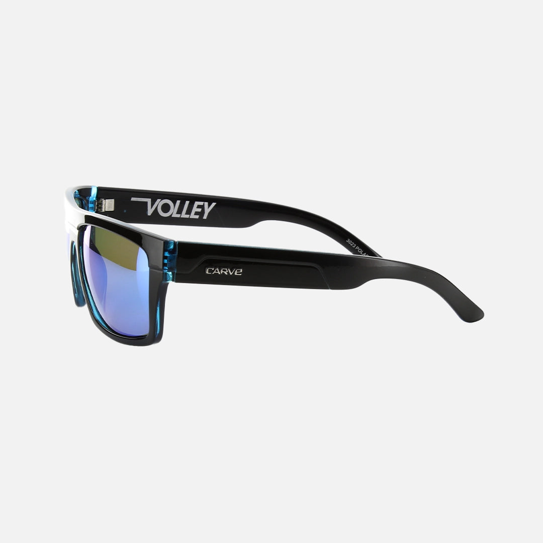 Volley - Gloss Black Frame Blue Iridium Injected Polarized Lens