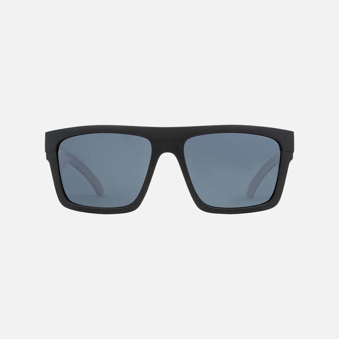 Volley - Matte Black Frame Silver Mirror Polarized Lens