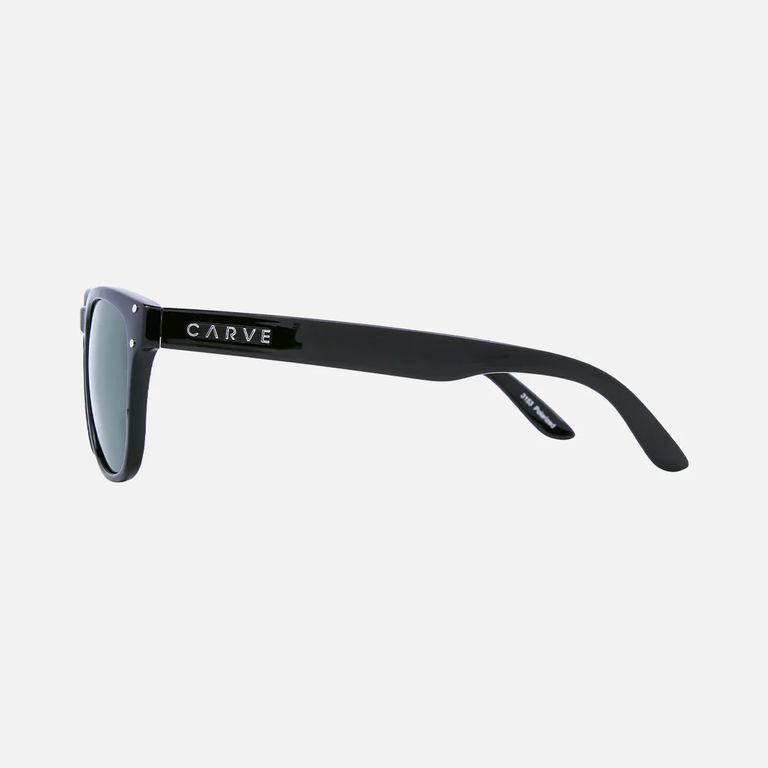 Bohemia - Gloss Black with Green Polarized Lens
