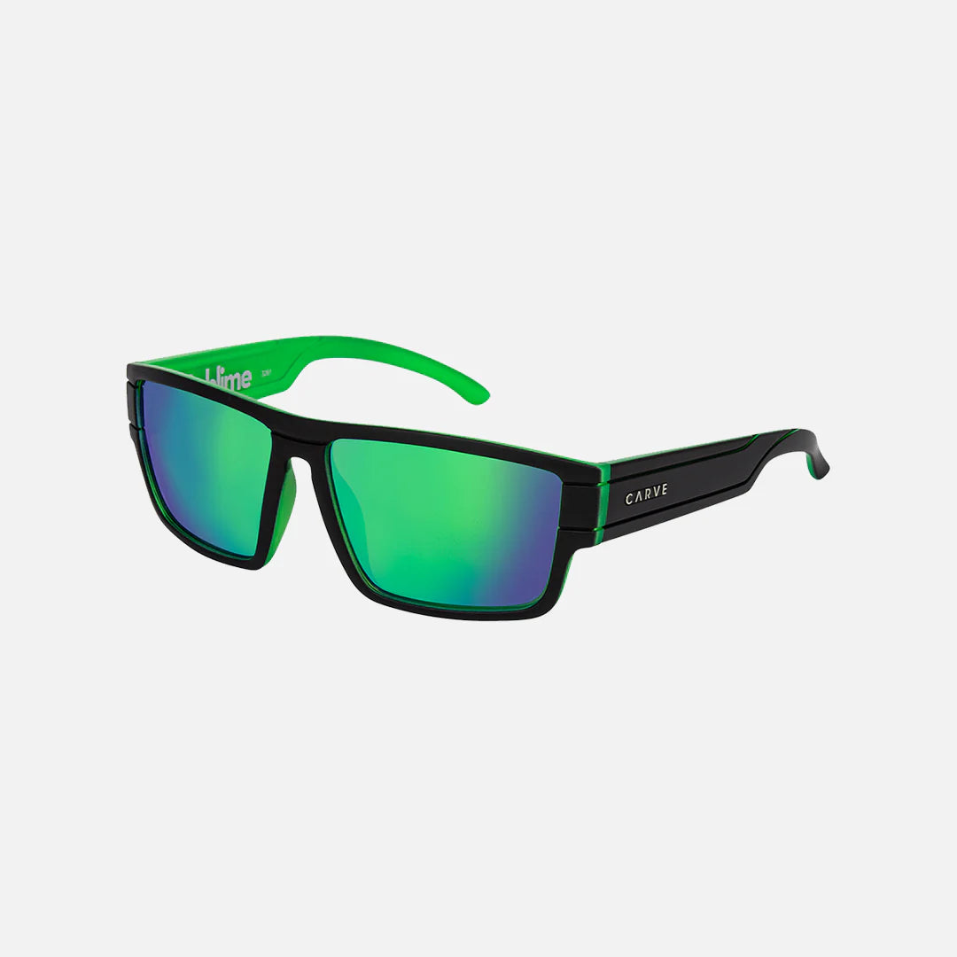 Sublime - Matte Black / Green with Green Iridium Lens
