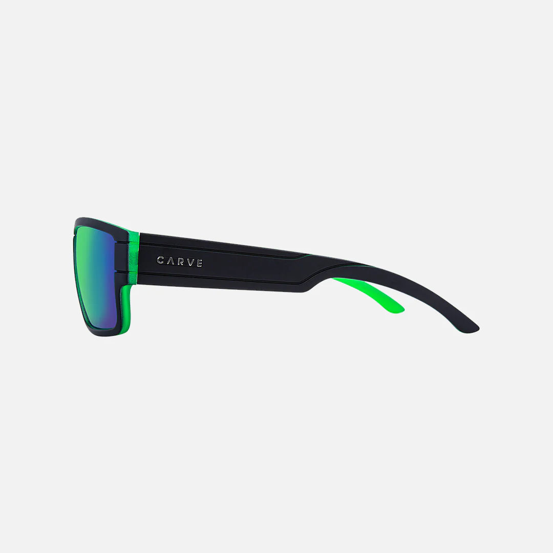 Sublime - Matte Black / Green with Green Iridium Lens
