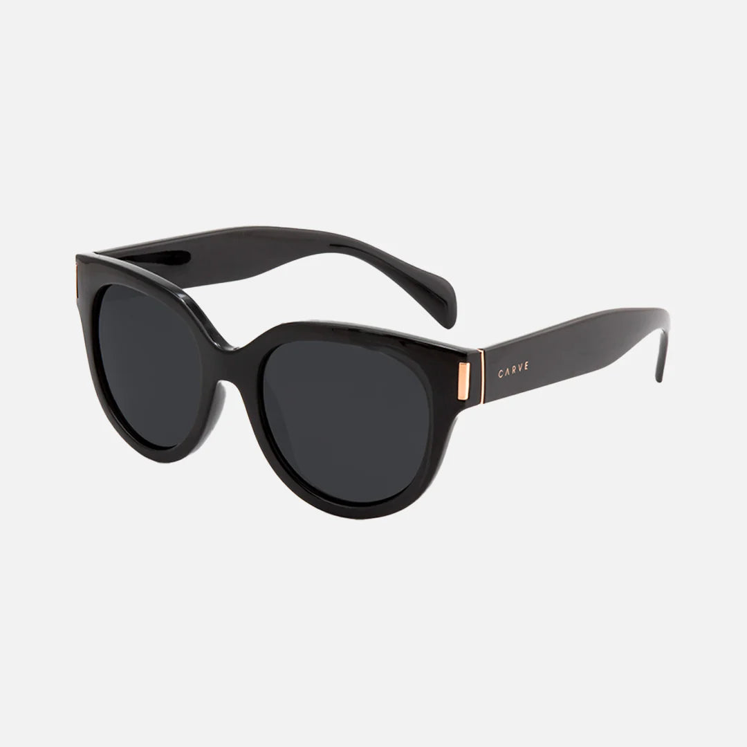 Vivian - Gloss Black with Smoke Gray Polarized Lens