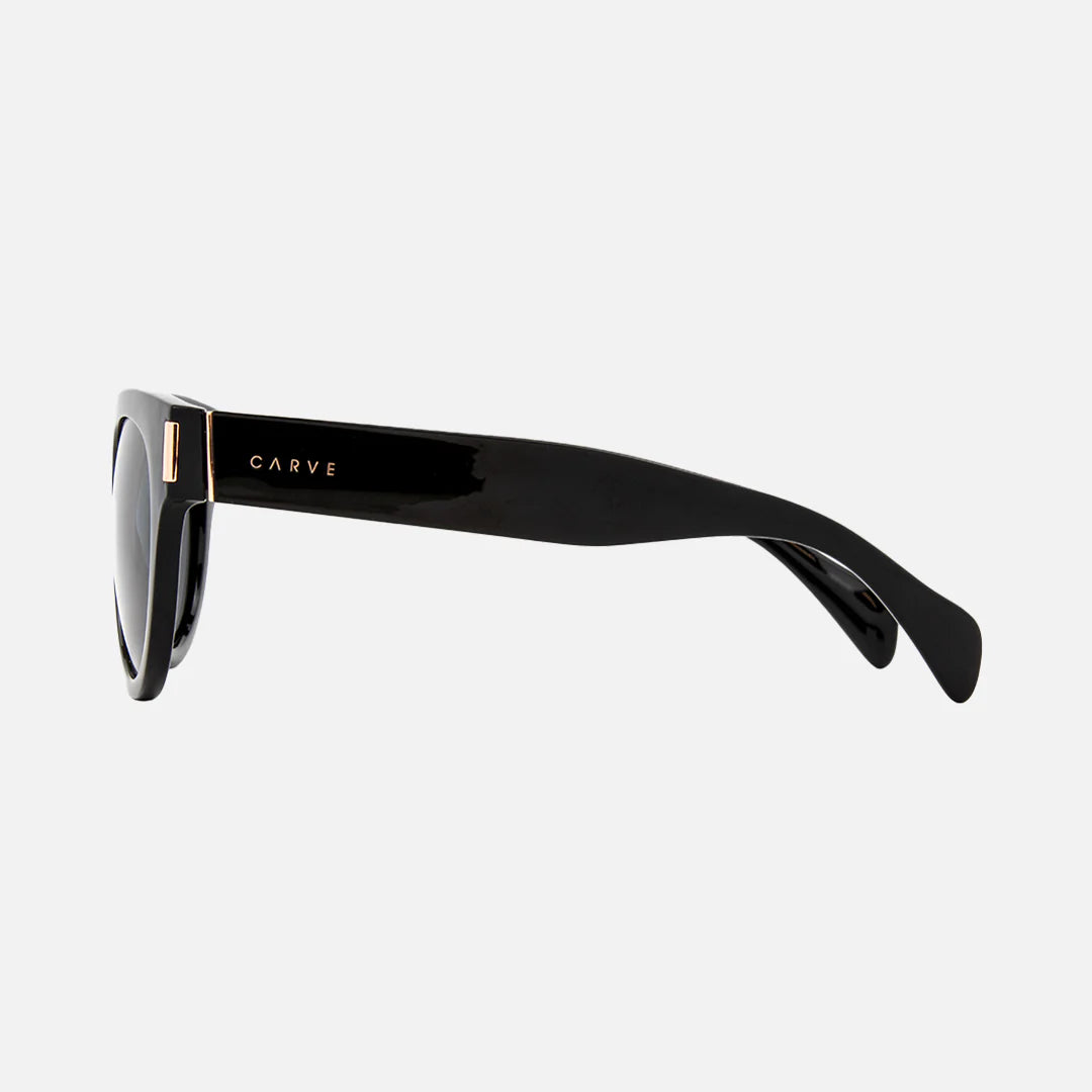 Vivian - Gloss Black with Smoke Gray Polarized Lens