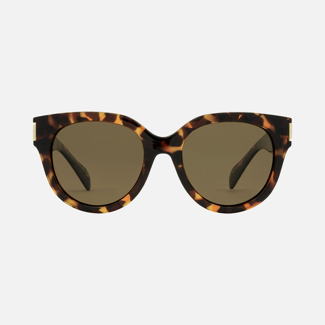 Vivian - Recycled Gloss Tort Frame Brown Polarized Lens