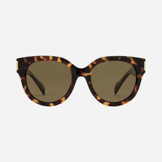 Vivian - Recycled Gloss Tort Frame Brown Polarized Lens