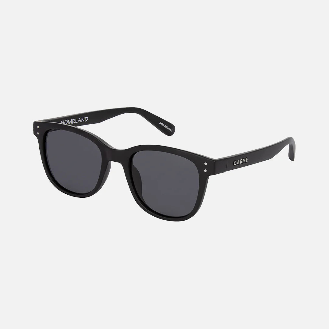 Homeland - Matte Black with Gray Injected Polarized Lens