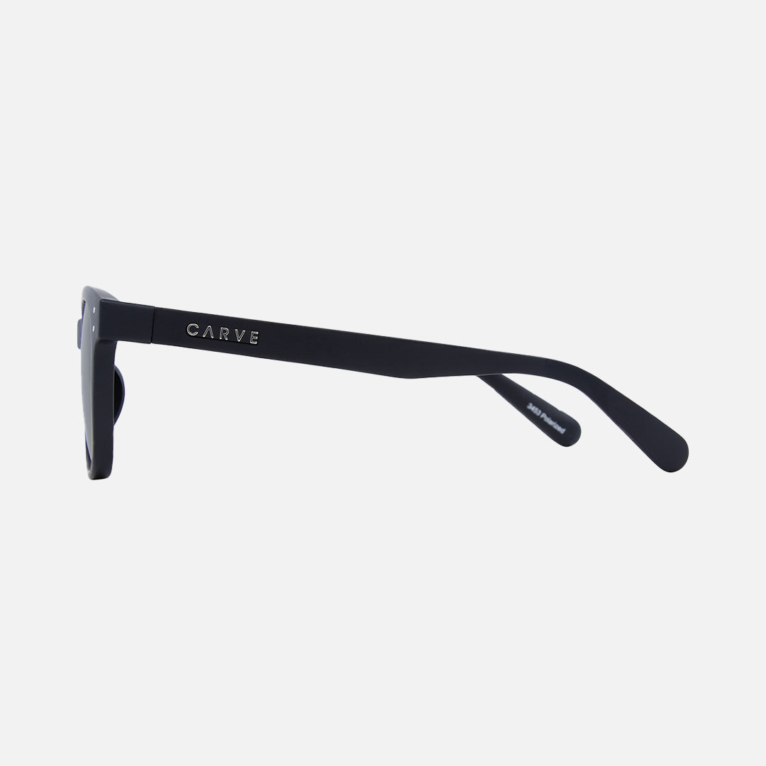 Homeland - Matte Black Frame Gray Injected Polarized Lens