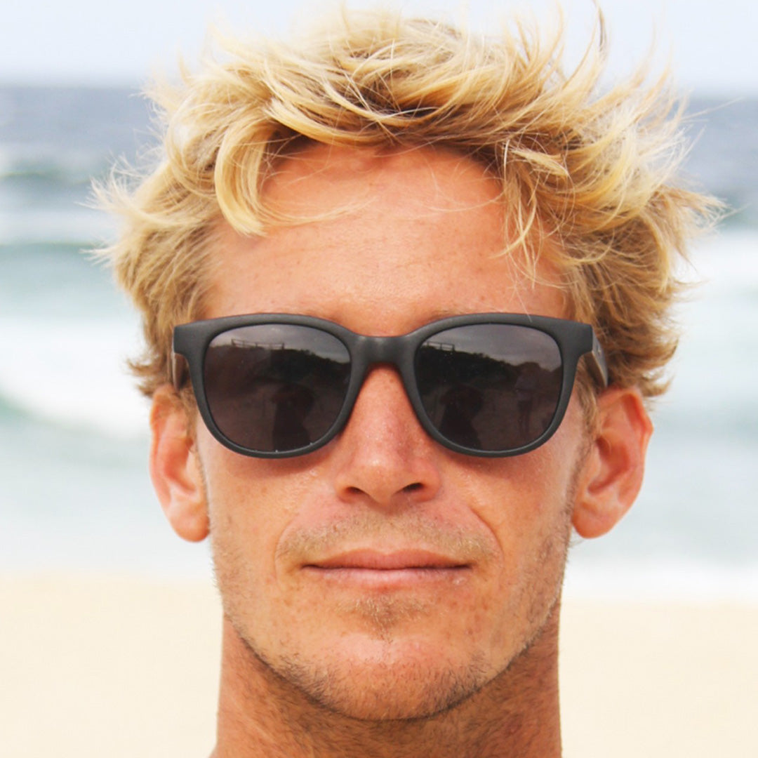 Homeland - Matte Black Frame Gray Injected Polarized Lens