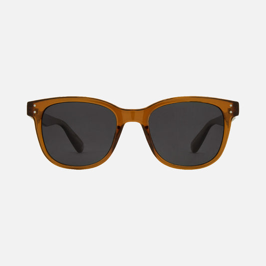 Homeland - Recycled Gloss Translucent Toffee Frame Gray Injected Polarized Lens