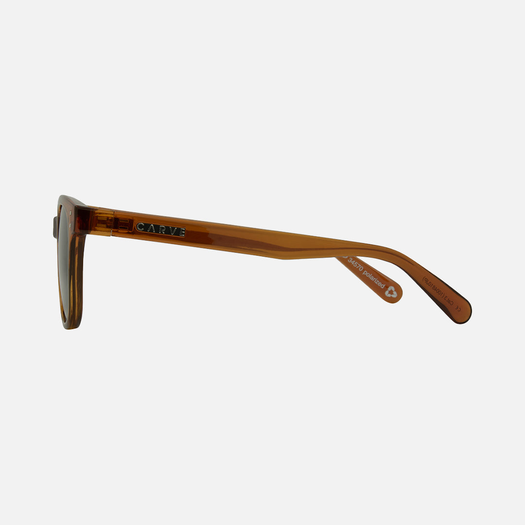 Homeland - Recycled Gloss Translucent Toffee Frame Gray Injected Polarized Lens