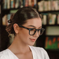 Havana - Blue Light Matte Black Frame Glasses