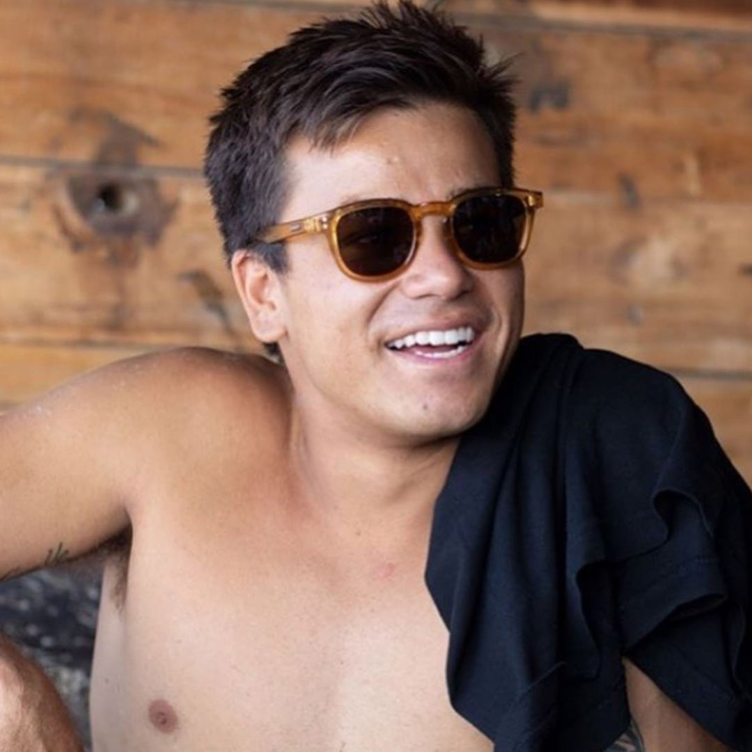 Havana - Clear Honey Frame Brown Injected Polarized Lens