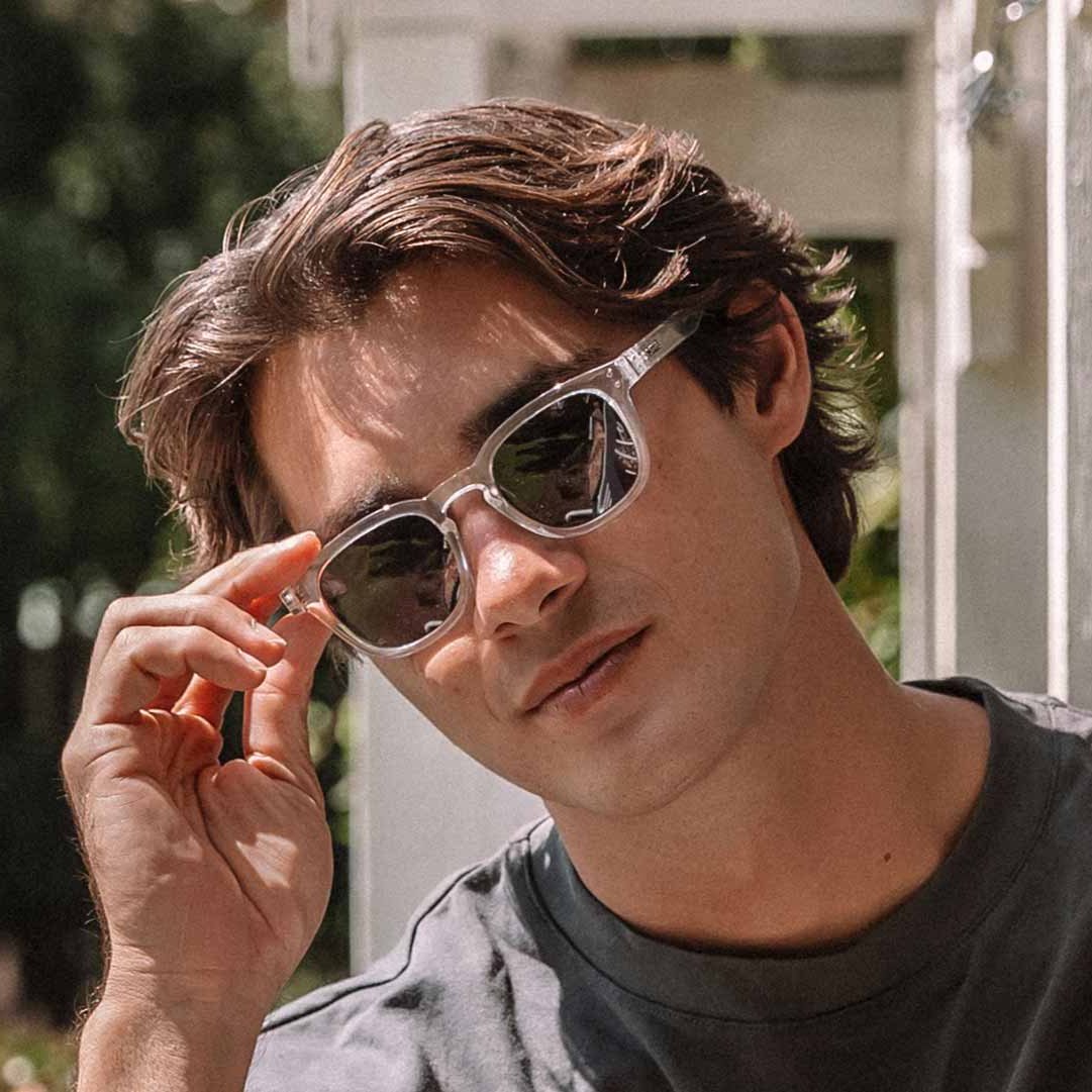 Havana - Gloss Crystal Clear with Gray Polarized Lens