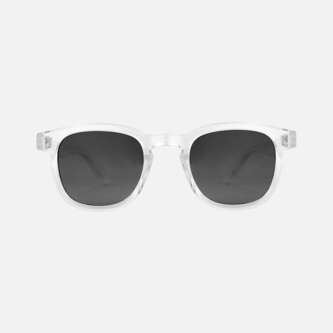 Havana - Gloss Clear Frame Gray Polarized Sunglasses