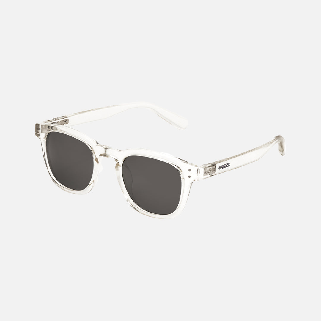 Havana - Gloss Clear Frame Gray Polarized Sunglasses