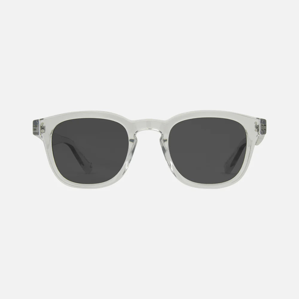 Havana - Recycled Crystal Clear Frame with Gray Injected Polarized Lens