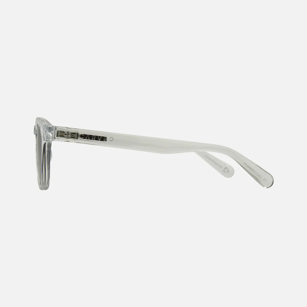Havana - Recycled Crystal Clear Frame with Gray Injected Polarized Lens