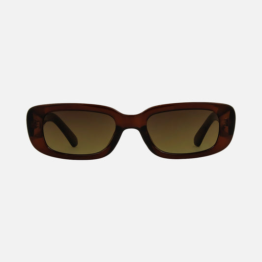 Lizbeth - Crystal Dark Brown Frame Brown lens