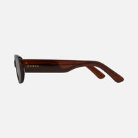 Lizbeth - Crystal Dark Brown Frame Brown lens