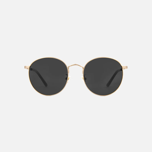 Heidi - Brushed Gold Frame Smoke Lens