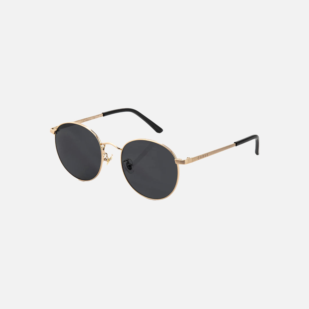 Heidi - Brushed Gold Frame Smoke Lens