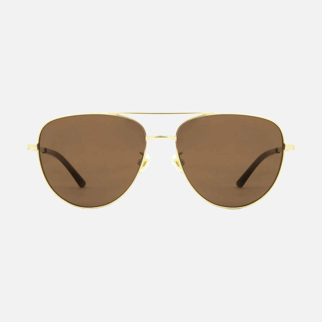 Solana - Gloss Gold Metal Frame Brown Injected Polarized Lens