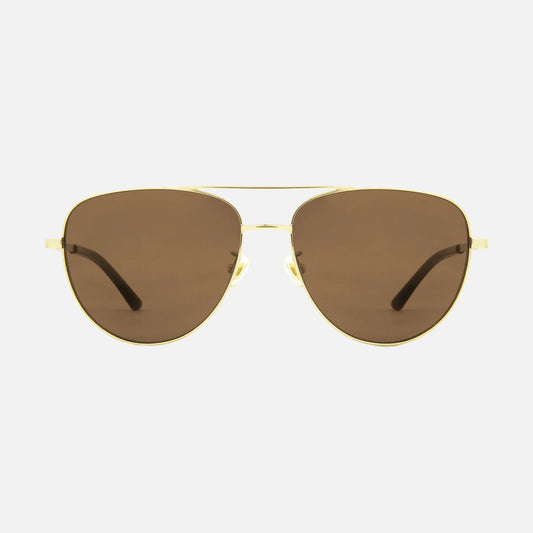 Solana - Gloss Gold Metal Frame Brown Injected Polarized Lens