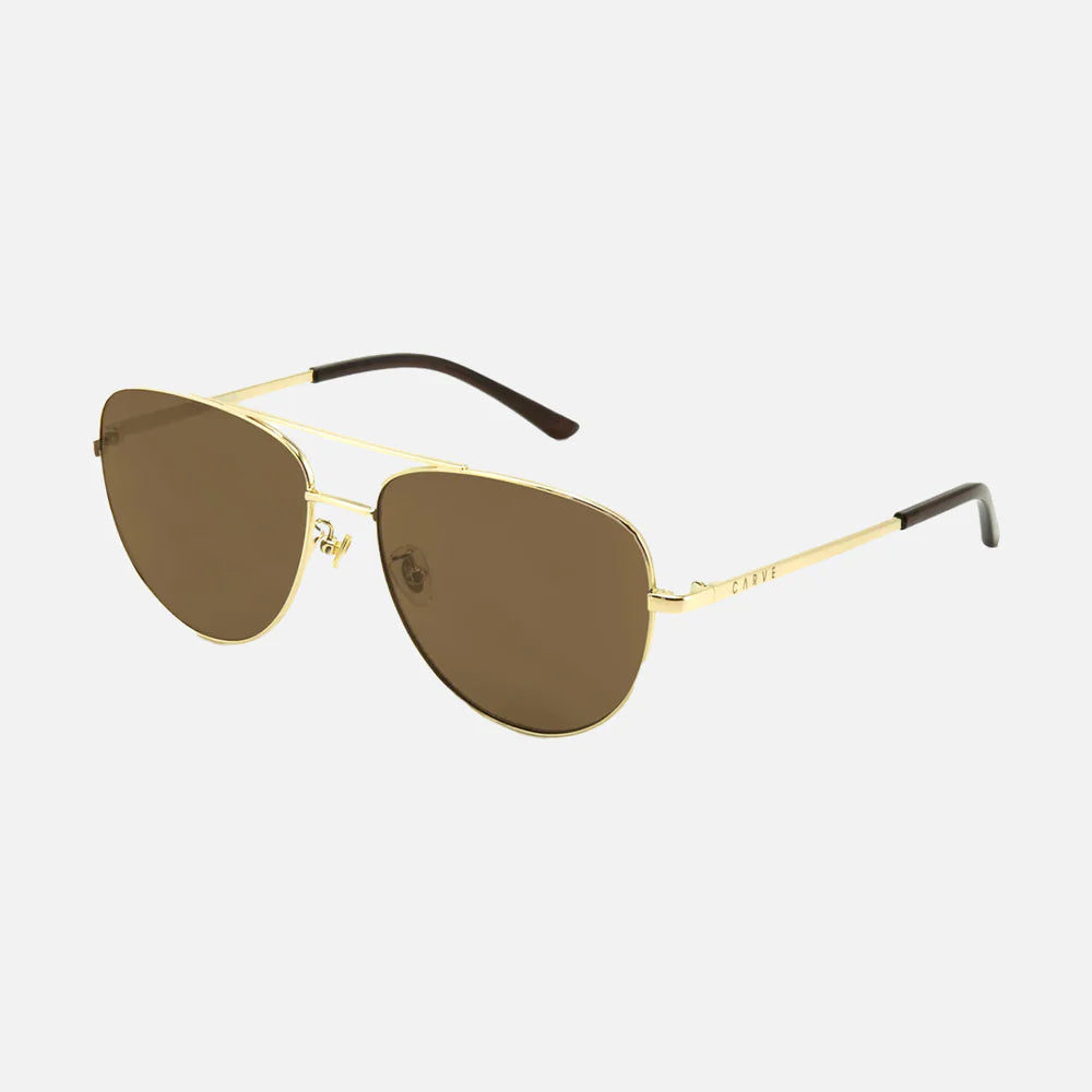 Solana Frame Solana - Gold Metal Frame with Brown Polarized Lens